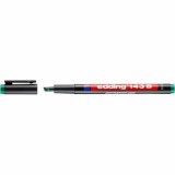 Marker permanent Edding 143 B, corp plastic, varf tesit, 1-3 mm, verde