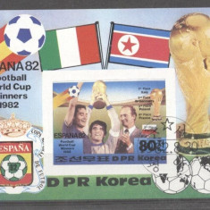 Korea 1982 Sport, Soccer, Football, imperf. sheet, used T.275