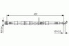 Conducta / cablu frana FORD B-MAX Van (2012 - 2016) BOSCH 1 987 481 700