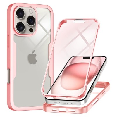 Husa 360&amp;Atilde;&amp;sbquo;&amp;Acirc;&amp;deg; iPhone 16 Pro Max Techsuit ColorVerse, roz foto