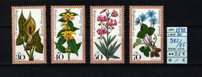 Germania, 1978 | Flori sălbatice din pădure - Plante, Botanică | MNH | aph foto