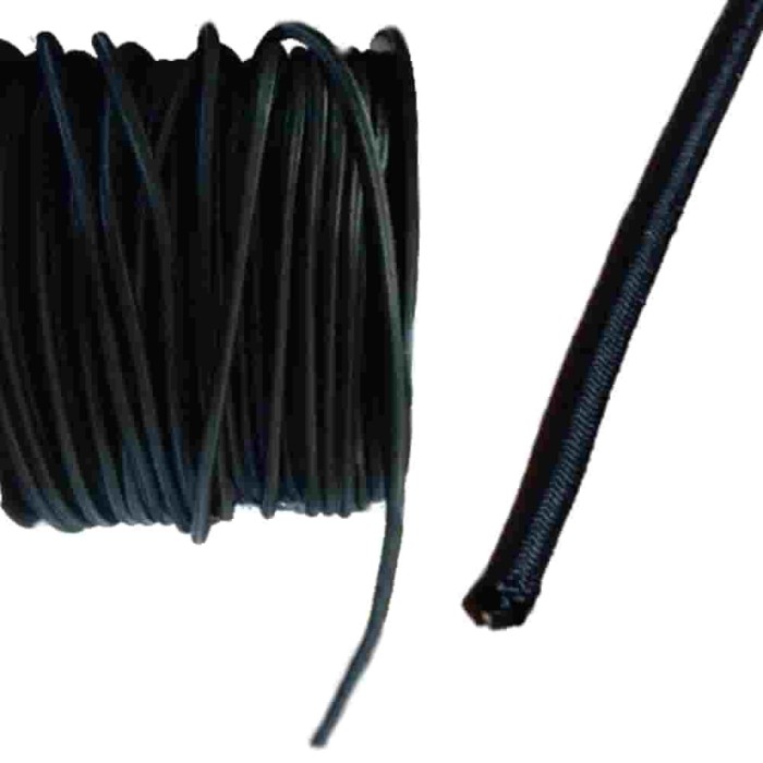 Coarda elastică neagră 8mm, 10 metri
