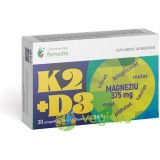 K2 + D3 + Magneziu 375mg 30cpr