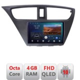 Navigatie Honda Civic 2012-2016 B-CIVIC Android Ecran QLED octa core 4+64 carplay android auto KIT-civic+EDT-E309V3+ctsho006.2+ctmultilead.2+cab- CarS