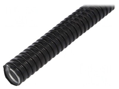 Tub de protecție oțel galvanizat negru IP67 56mm foto