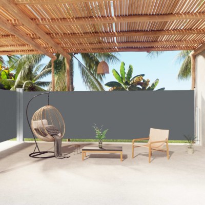 vidaXL Copertină laterală retractabilă, antracit, 180x1000 cm 318038 foto
