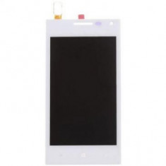 Display cu touchscreen si rama Huawei Ascend W1 Original Alb foto