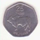 Botswana 25 thebe 2013 UNC - taur Brahman.