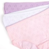 Set Chiloti din Bumbac cu Dantelă și Culori Pastelate pentru Copii, CMCLASS