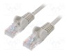 Cablul de rețea Goobay Patch cord U/UTP 6 litat CCA PVC gri 0,25m 24AWG