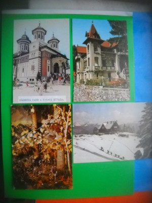 HOPCT LOT 3295 -4 CARTI POSTALE -SINAIA -JUD-PRAHOVA-NECIRCULATE foto