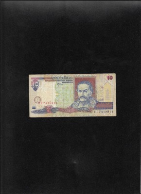 Ucraina 10 grivne hryvna 2000 seria7419914 foto