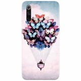 Husa silicon pentru Xiaomi Mi 9, Butterfly Baloon