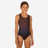 Costum &icirc;ntreg &icirc;not SPEEDO SPLASHBACK Negru steluțe Fete