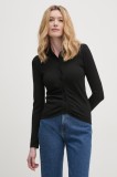 Sisley cardigan femei, culoarea negru, light, 1WTHM500K