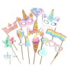 Set 12 Accesorii pentru Petrecere, Cyrax, Props pentru Photo Corner, Tema Aniversare Copii, Multicolor