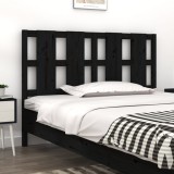 Cumpara ieftin Tăblie de pat, negru, 140,5x4x100 cm, lemn masiv de pin