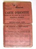 Cumpara ieftin Rara! Carte de identitate cu foto 160x105 mm Zona Ocupata de Armata Franceza 1949