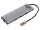 Hub USB 3.0/3.1/3.2 gri - 8 porturi