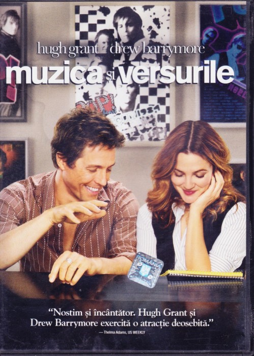 DVD Film: Muzica si versurile ( cu Hugh Grant; subtitrare romana )