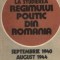 Contributii la studierea regimului politic din Romania (Septembrie 1940 - August 1944)