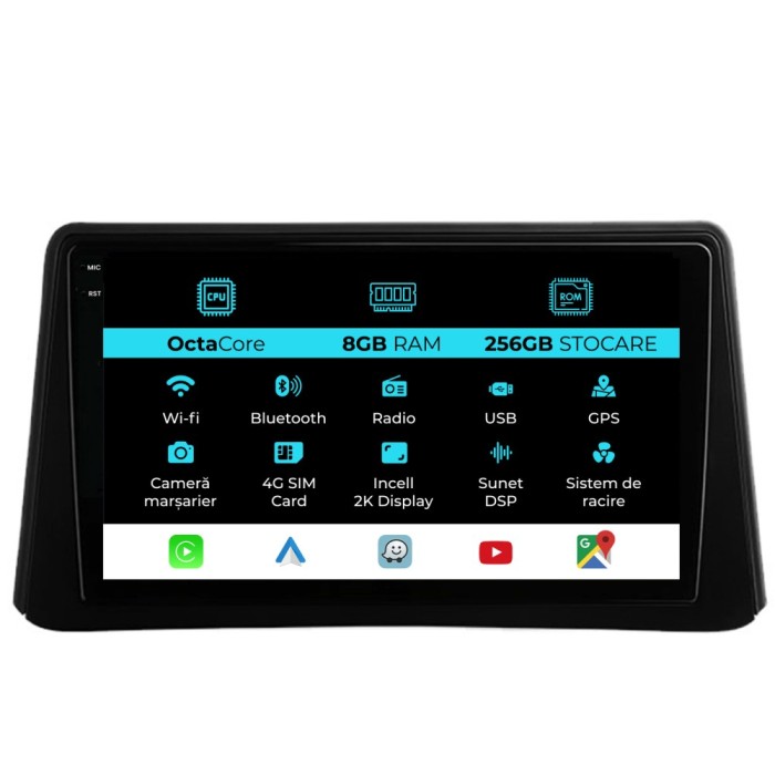 Navigatie Dedicata Opel Mokka (2012-2016), 2K, 8Gb Ram, 256Gb stocare, Carplay