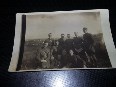 fotografie veche militari,camp de lupta,SERGENTI,SOLDATI,OFITERI,1928,T.GRATUIT foto
