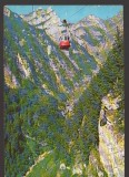 CPIB 25114 CARTE POSTALA - MUNTII BUCEGI. VALEA JEPILOR, TELECABINA, CIRCULATA, 1983, STAMPILE, TIMBRU