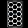 Lumină LED Hexagonală &ndash; 14 Module 484x243CM - Garaj, Dormitor, Cameră Gaming,
