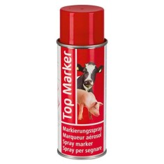 Spray marcaj roșu pentru bovine și porcine Kerbl Top Marker 500 ml