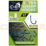 Carlige C&amp;B C7 Extra Sharp, Nr.14, 10buc/pac