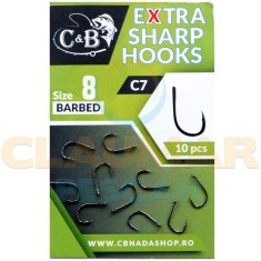 Carlige C&amp;amp;B C7 Extra Sharp, Nr.14, 10buc/pac foto