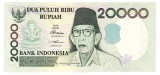 Indonezia 20 000 20000 Rupiah 1998-2003 P-138f Seria 152581