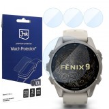 Folie Protectie 3MK FlexibleGlass pentru Garmin Fenix 9 43mm, Set 3 bucati, Sticla Flexibila