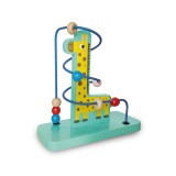 Cumpara ieftin Centru Activitati Bebe SES Creative, Labirint Girafa Lemn, Motricitate Fina, 1 An+, Baieti Fete, 20x20x9 cm