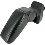 Cotiera Auto Premium Dedicata Ford Fiesta 2008-2017 ALM, Negru, Spatiu Depozitare Rabatabil, Montaj Facil
