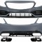 Pachet Exterior cu Ornamente Evacuare Mercedes C-Class W205 Sedan (2014-2020) C63s Edition 1 Design Performance AutoTuning