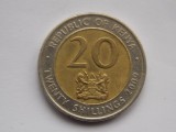 20 SHILLINGS 2009 KENYA