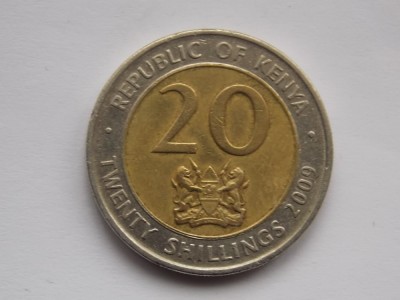 20 SHILLINGS 2009 KENYA foto