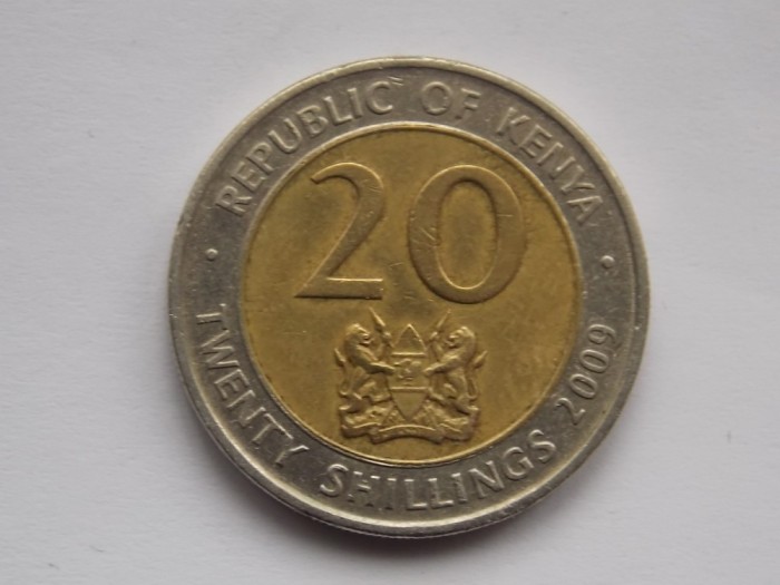 20 SHILLINGS 2009 KENYA