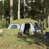 Cort de camping, 9 persoane, verde, 441x288x217 cm