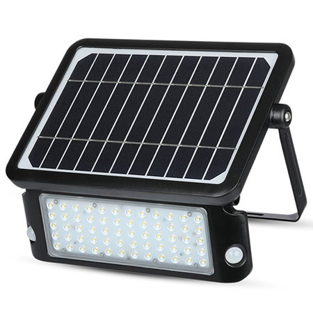 Proiector LED V-tac cu incarcare solara, 10W, 1100lm, lumina neutra, 4000K, IP65