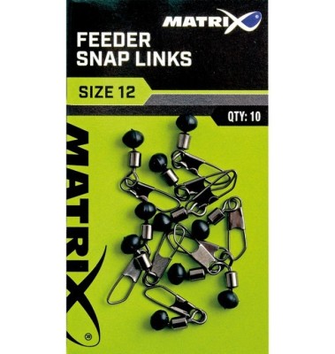 Vartej cu Margea Culisanta si Agrafa Matrix Feeder Bead Snap Links Nr 12 10buc/plic foto