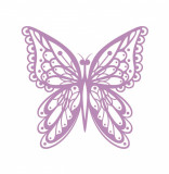 Cumpara ieftin Sticker decorativ Fluture, Mov deschis, 60 cm, 1150ST-2, Oem