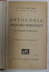 ANTOLOGIA EPIGRAMEI ROMANESTI de A. C. CALOTESCU-NEICU, N. CREVEDIA, PORTRETE DE NEAGU RADULESCU , 1933 foto