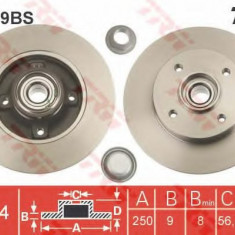 Disc frana CITROEN C4 Limuzina (2006 - 2016) TRW DF2059BS