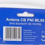 Antena CB PNI ML90 26-30MHz, 71 cm, 150W, fara cablu, compatibila cu orice conexiune PL259