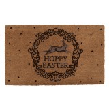 Cumpara ieftin Covoras intrare casa fibre cocos maro negru Iepuras 75x45x1 cm