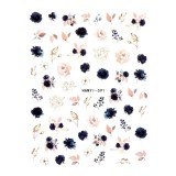 Cumpara ieftin Abtibilduri Unghii SensoPRO Milano Millenium Flowers, model HANYI-591
