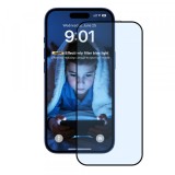 Folie de protectie Ecran Anti Blue Light Anank 5X Reinforced pentru Apple iPhone 17 Pro Max, Sticla Securizata, Full Glue, 2.5D, Neagra
